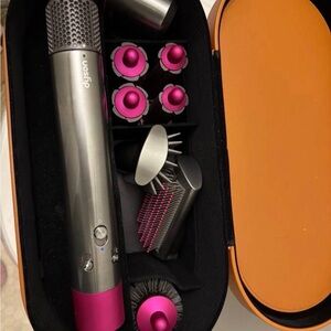 Dyson Hair Styling Set with Fuchsia and Silver